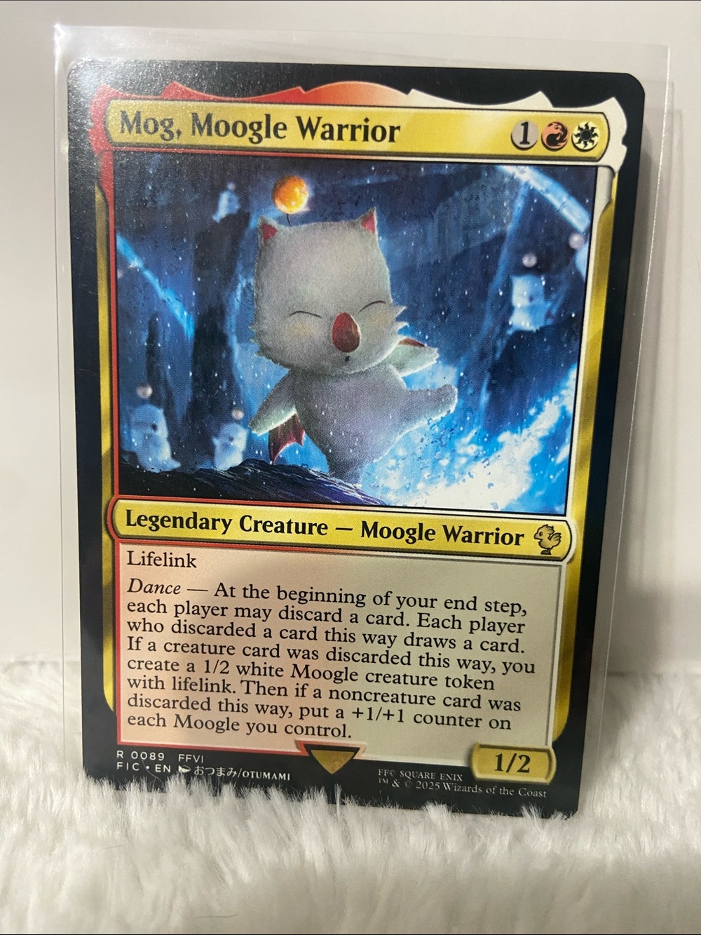 Mog, Moogle Warrior - Magic: The Gathering Card (White/Red)